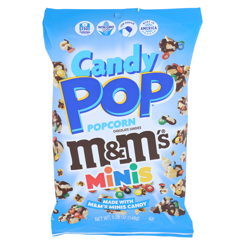Candy Pop M&M Minis Popcorn 5.25oz