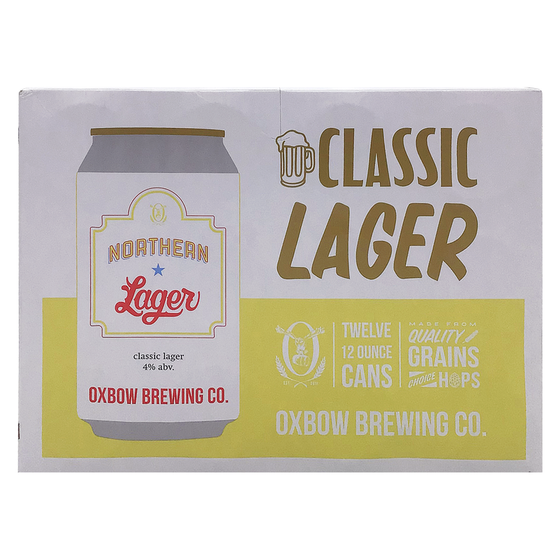 Oxbow Brewing Northern Lager 12Pk 12Oz Can 5% Abv
