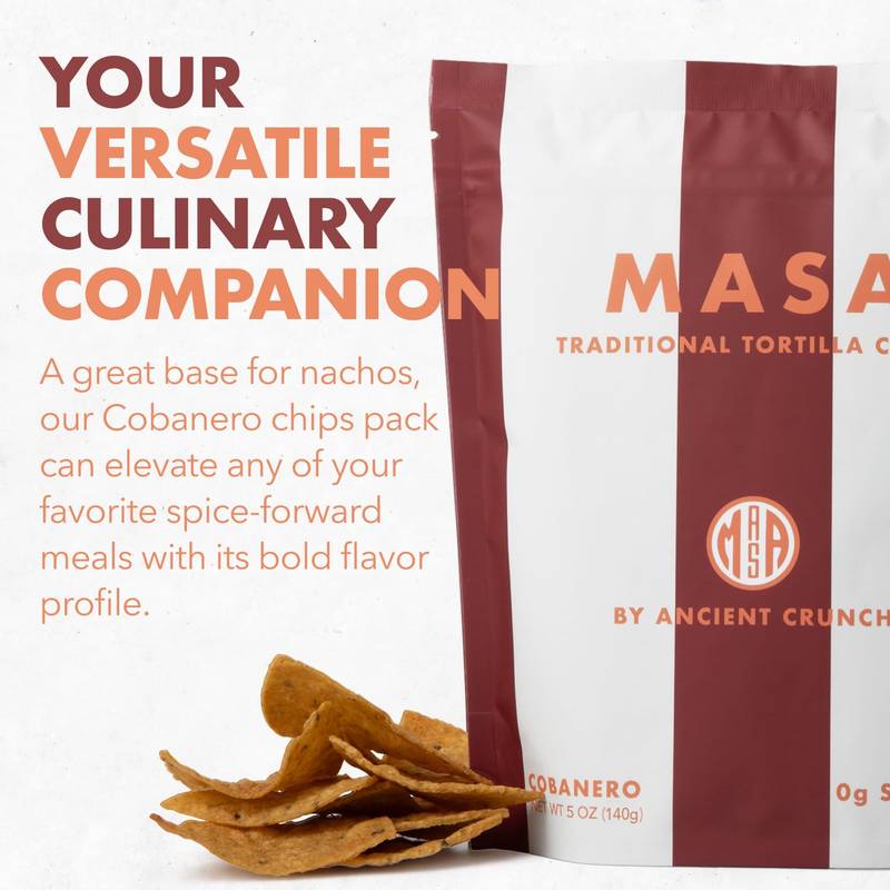 MASA Traditional Tortilla Chips, Seed-Oil Free, Cobanero  - 2oz
