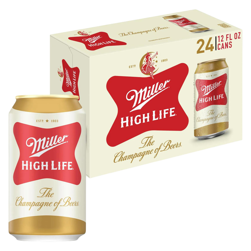 Miller High Life 24pk 12oz Can 4.6% ABV