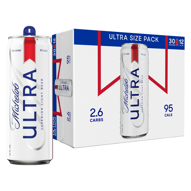 Michelob Ultra 30pk 12oz Can 4.2% ABV - Delivered In As Fast As 15