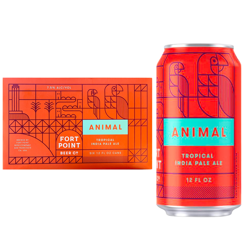 Fort Point Animal IPA 6pk 12oz Can 7.5%