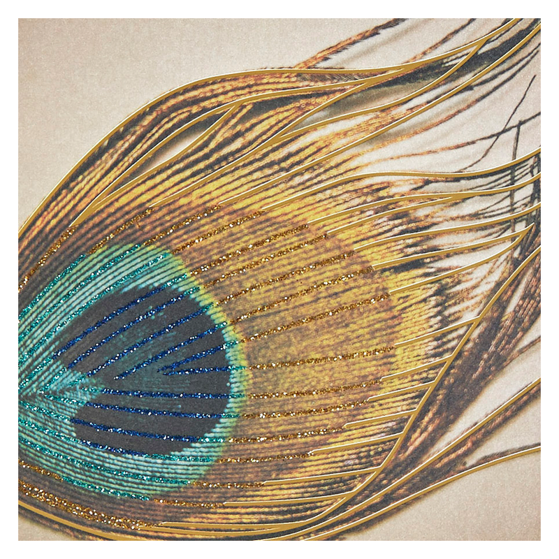NIQUEA.D "Peacock Feather" Greeting Card 5x7"