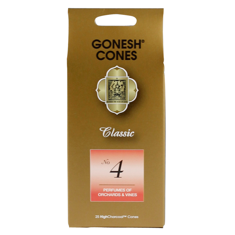 Gonesh #4 Incense Cones 25ct
