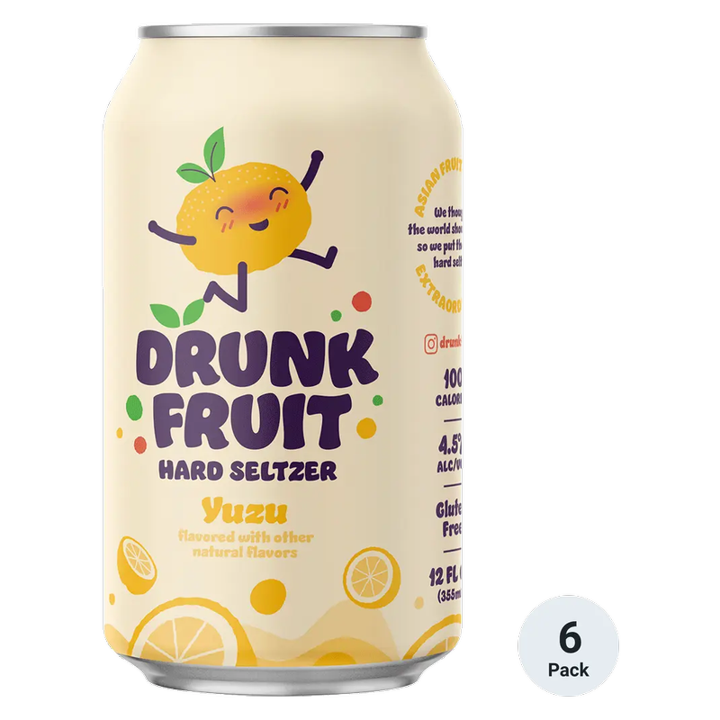 Drunk Fruit Hard Seltzer Yuzu 6pk 12oz