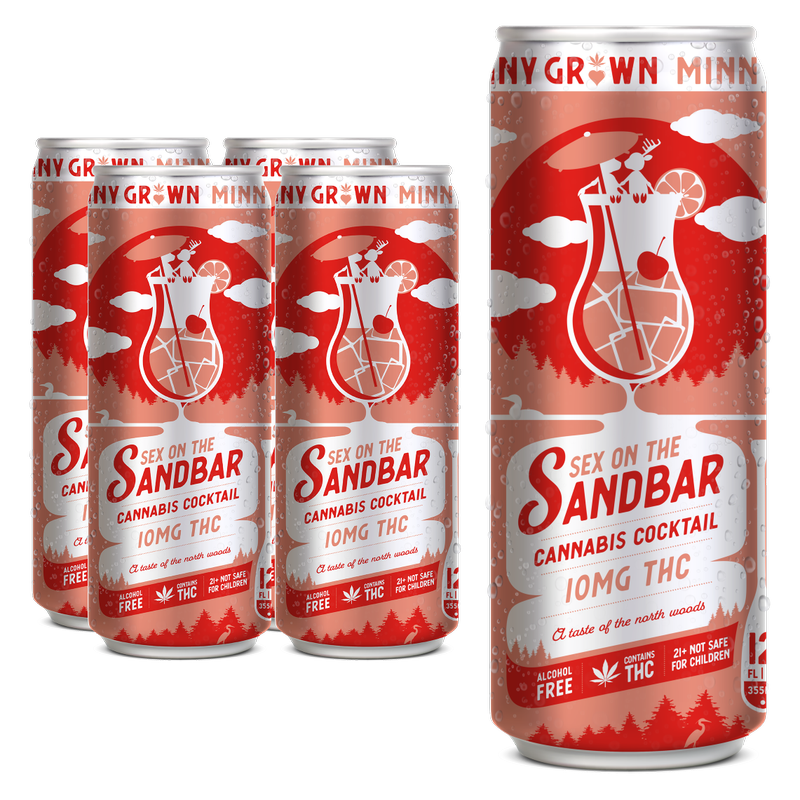 Minny Grown 10mg THC Sex on the Sandbar 4pk 12oz Can