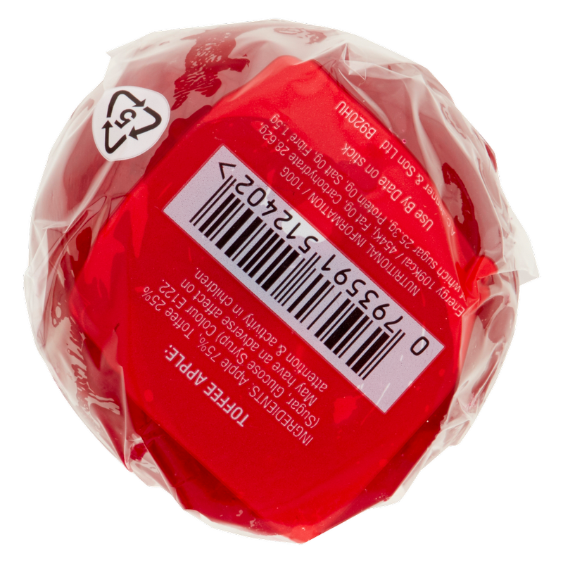 The Toffee Apple Co Red Toffee Apple, 1pcs
