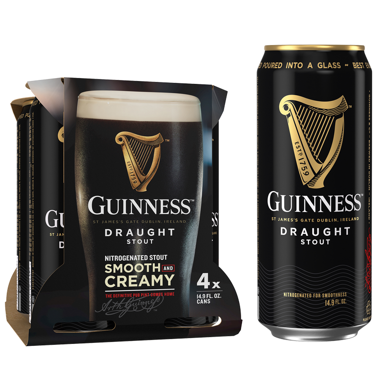 Guinness Draught 4pk 14.9oz Can 4.2% ABV