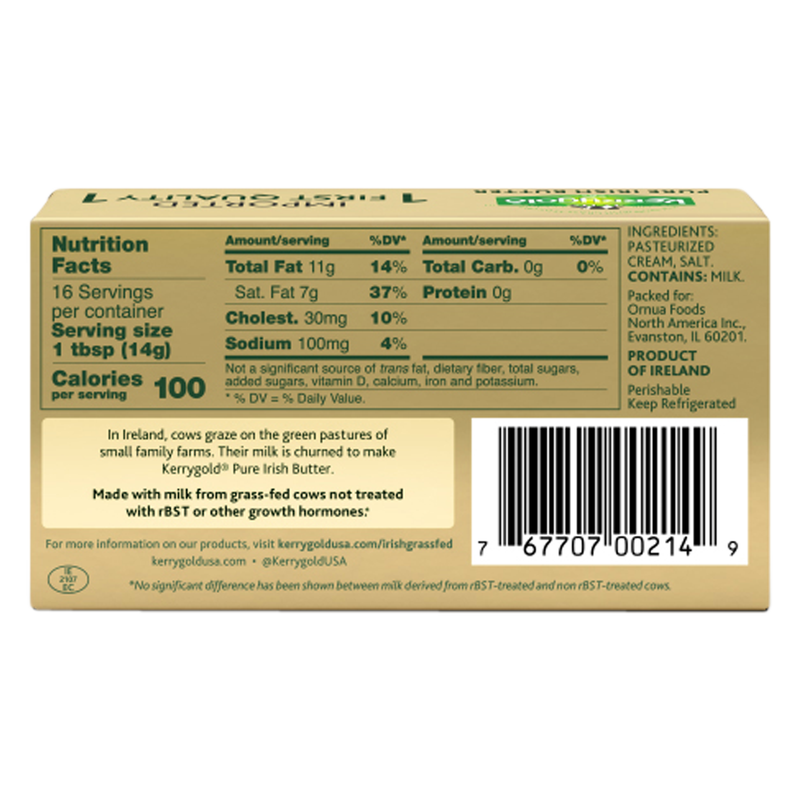 Kerrygold Pure Irish Salted Butter - 8oz