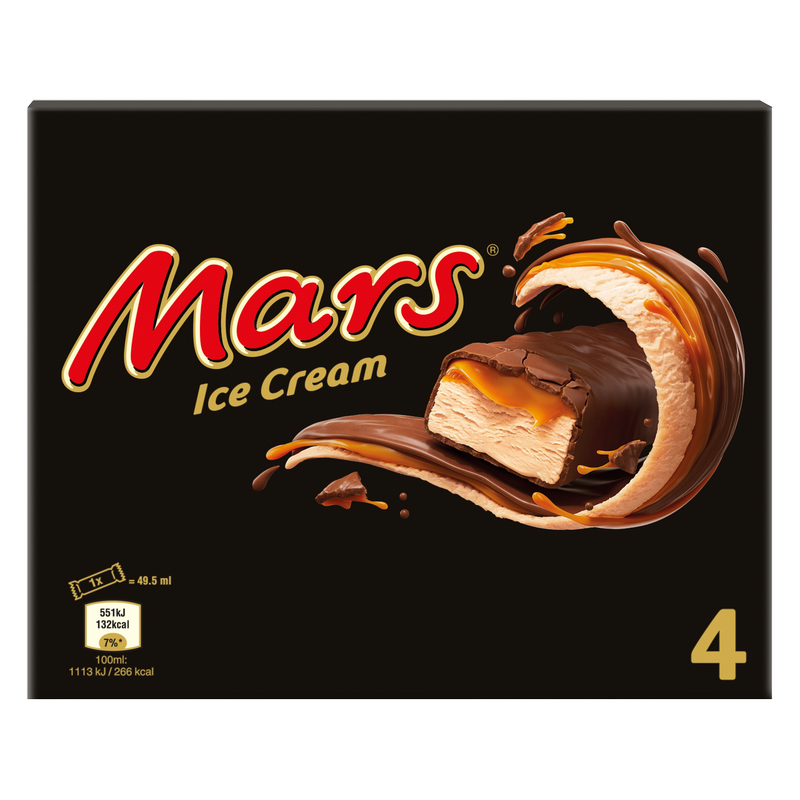 Mars Ice Cream, 4 x 49.5ml