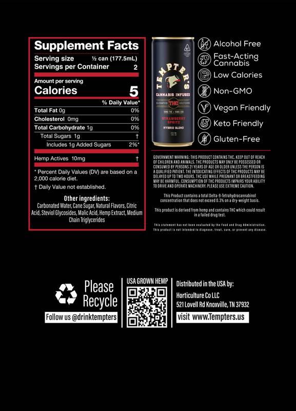 Tempter's Hybrid 10mg THC Spritz 4pk 12oz Can