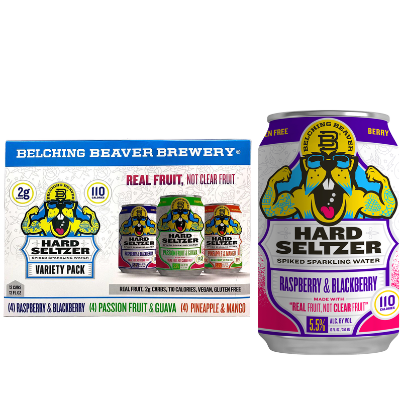 Belching Beaver Hard Seltzer Variety 12pk 12oz Can