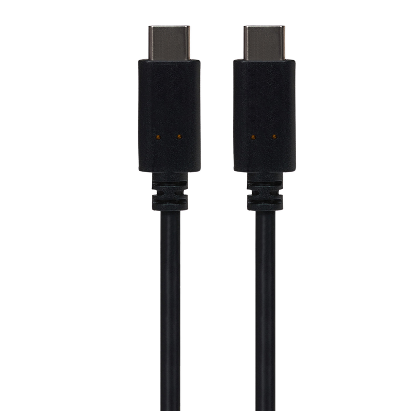 Maplin USB-C to USB-C Cable Black 1m, 1pcs