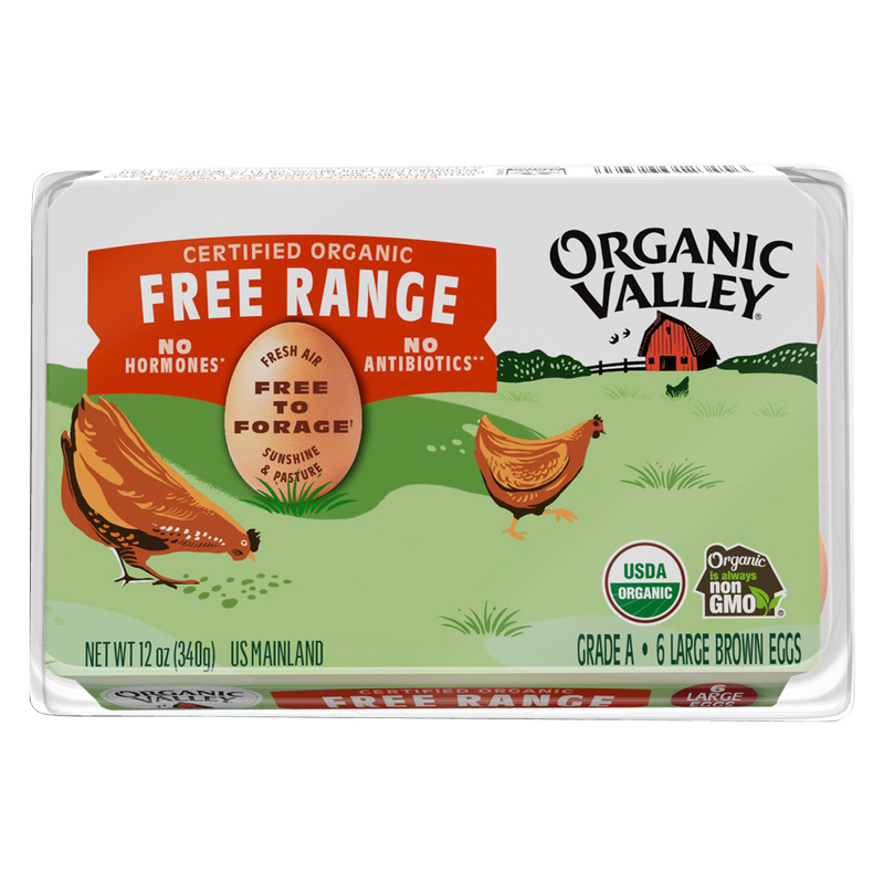 Organic Valley Large Brown Eggs - 6ct
