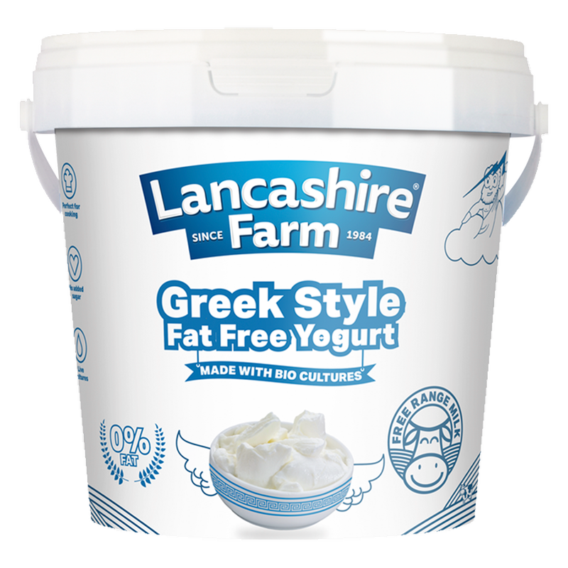 Lancashire Farm Greek Style Fat Free Yogurt, 1kg