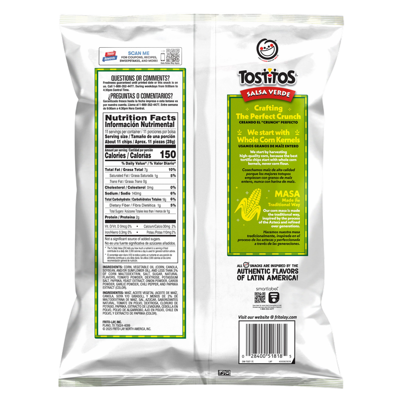 Tostitos Salsa Verde Tortilla Chips 11oz