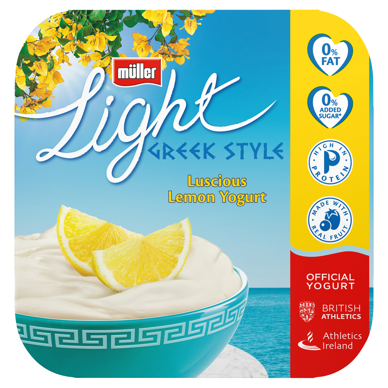 Muller Light Greek Style Lemon Yogurt, 4 x 115g