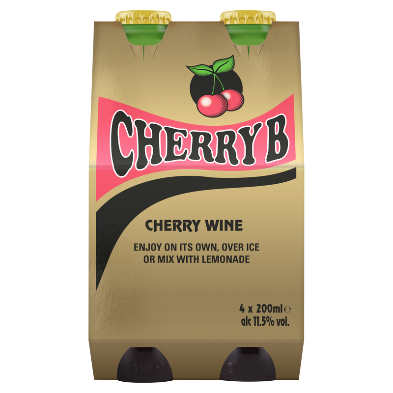 Cherry B Red Wine, 4 x 200ml