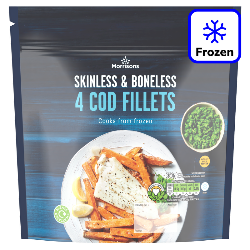 Morrisons 4 Cod Fillet, 360g