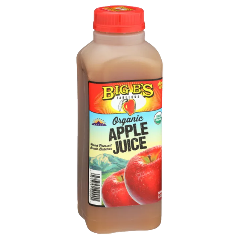 Big B's Juices Organic Juice Apple 16oz Btl
