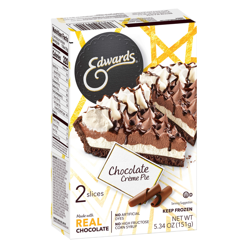 Edwards Frozen Hershey's Chocolate Cream Pie Slices - 2ct/5.34oz