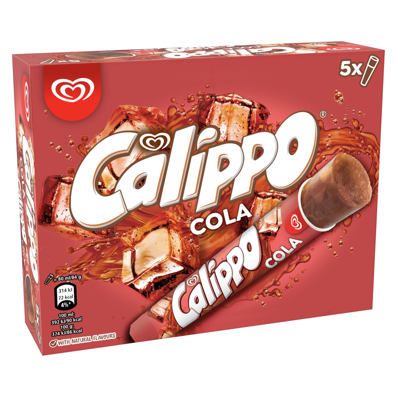 Calippo Cola Ice Lollies, 5 x 80ml