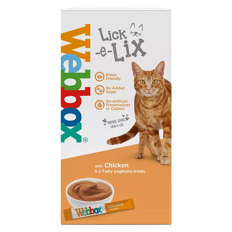 Webbox Lick-E-Lix Chicken Cat Treat, 15g