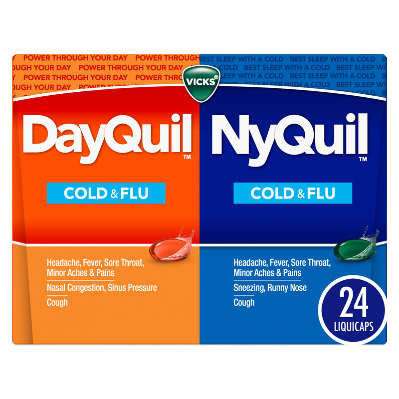 Vicks DayQuil NyQuil Combo Pack Cold & Flu LiquiCaps 24ct