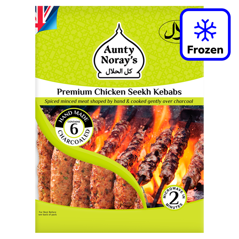Aunty Noray's Chicken Seekh Kebabs, 300g