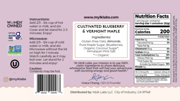 Mylk Labs Blueberry & Vermont Maple Oatmeal 2oz