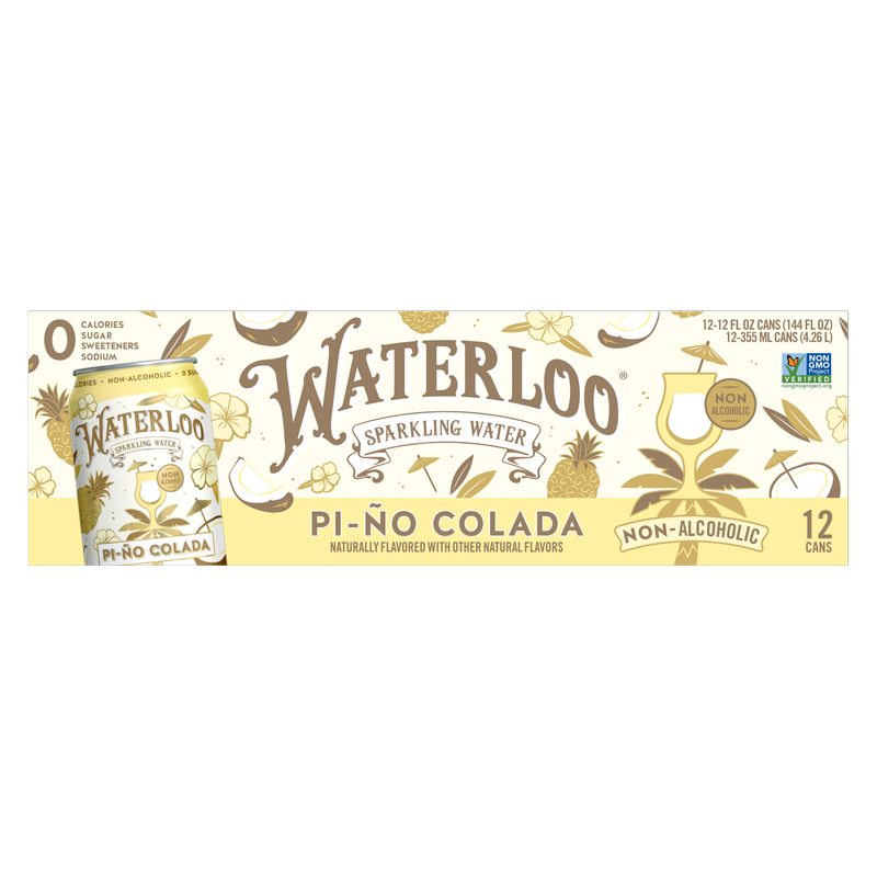 Waterloo Pi-Ño Colada 12Pk 12oz Can