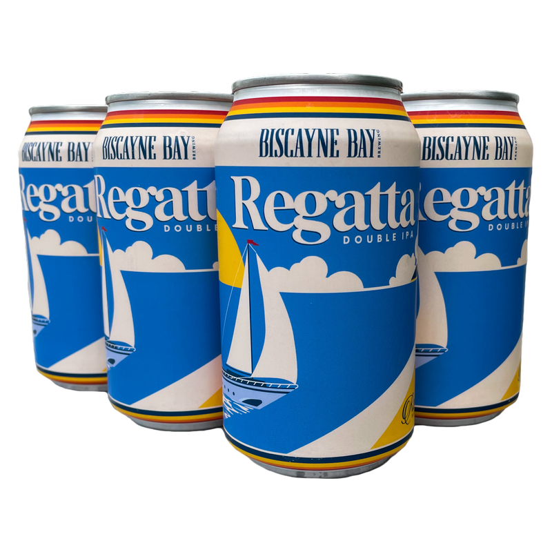 Biscayne Bay Regatta Double IPA, paquete de 6 latas de 12 oz, Alc. 8.5% Vol.