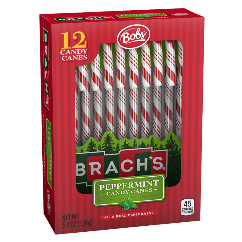 Brach's Bob's Red & White Mint Candy Canes 12ct