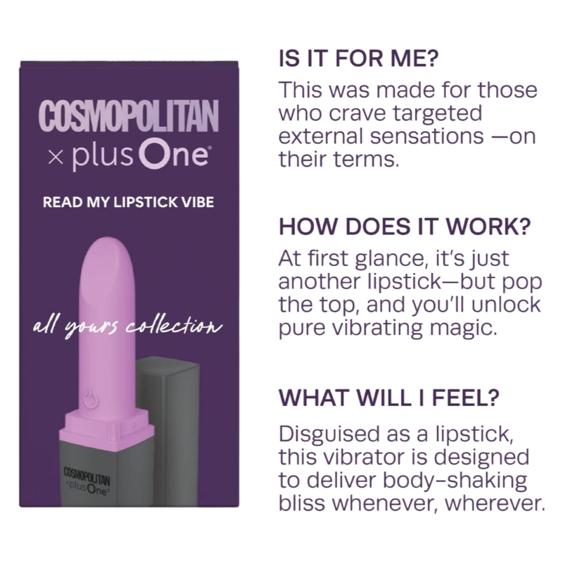 Cosmopolitan x plusOne Read My Lipstick Vibe