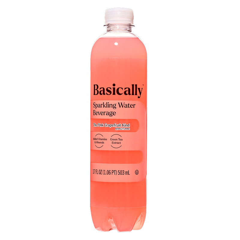 Basically Pink Grapefruit Sparkling Water 17oz