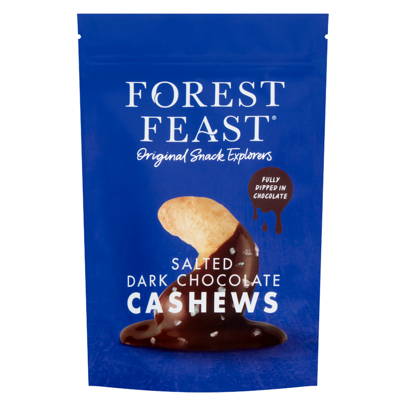 Forest Feast Salted Dark Chocolate Cashews, 120g