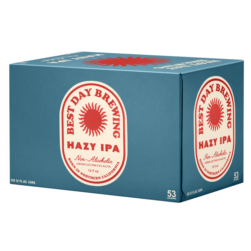 Best Day Hazy IPA Non-Alcoholic 6pk 12oz Can 0.0% ABV
