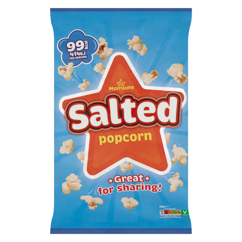 Morrisons Salted Popcorn, 100g