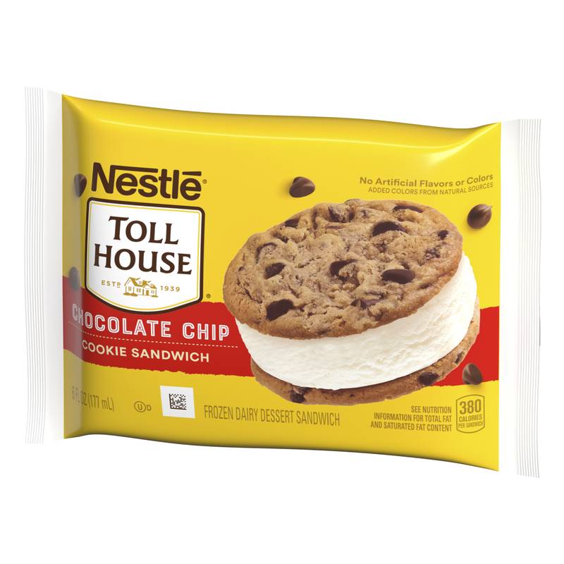 Nestle Toll House Chocolate Chip Ice Cream Sandwich 1ct