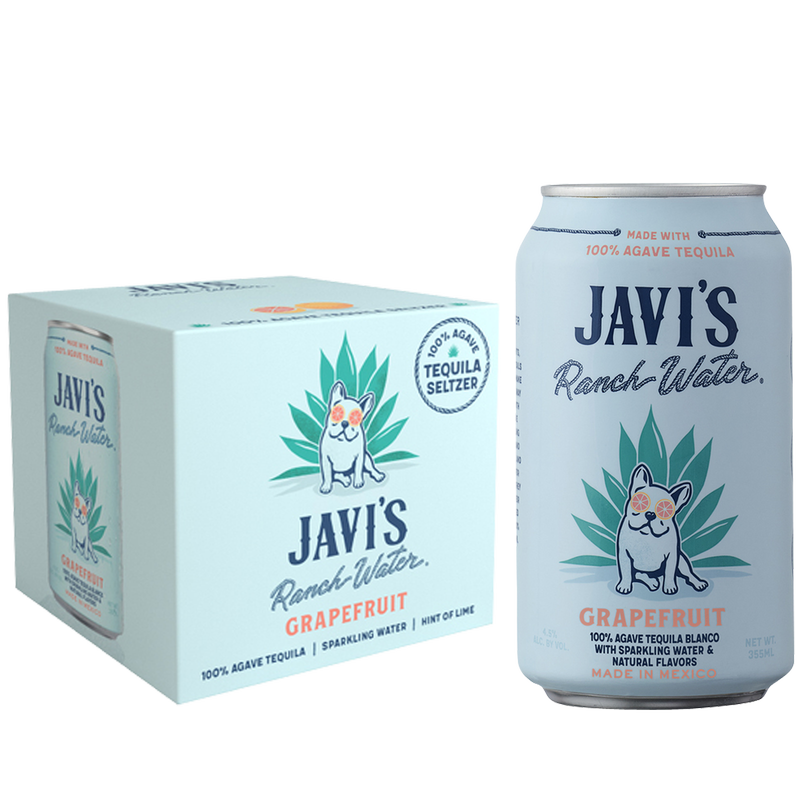 Javi's Ranchwater Grapefruit Tequila Seltzer 4pk 355ml Can 4.5% ABV