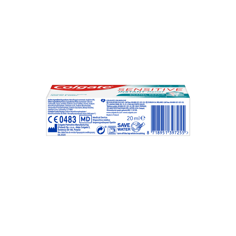 Colgate Mini Toothpaste Sensitive Relief - Travel Size, 20ml