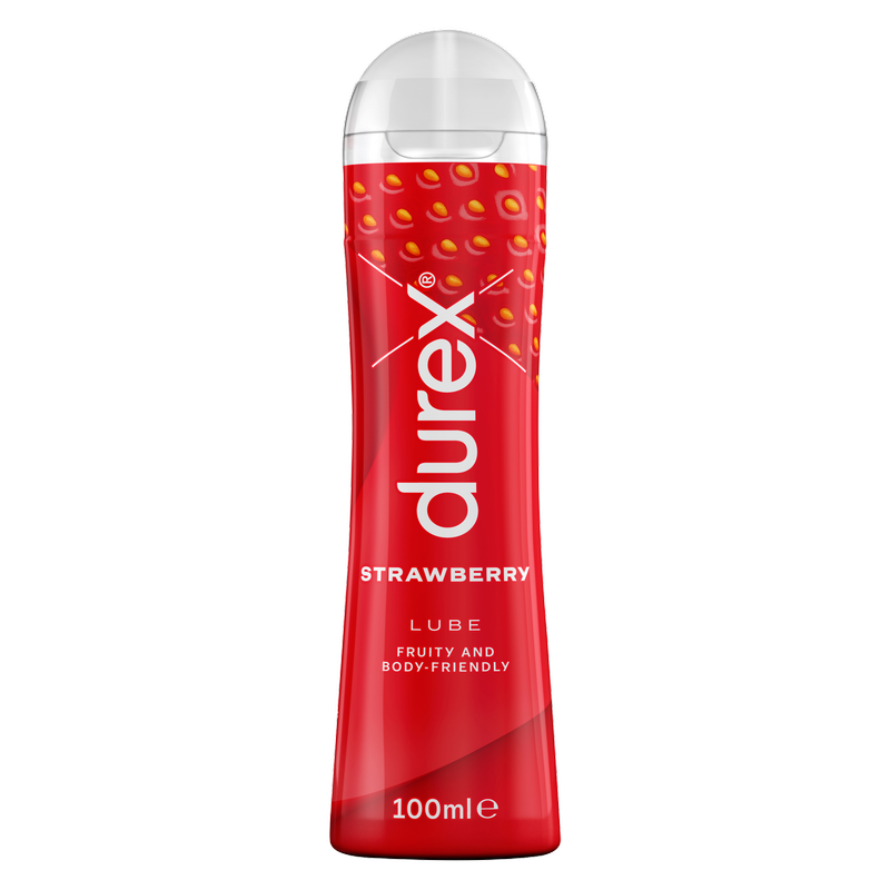 Durex Play Water Based Strawberry Lubricant Gel, 100ml