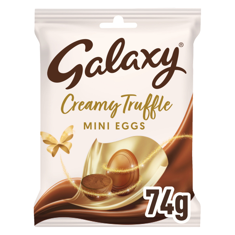 Galaxy Creamy Truffle Mini Eggs, 74g