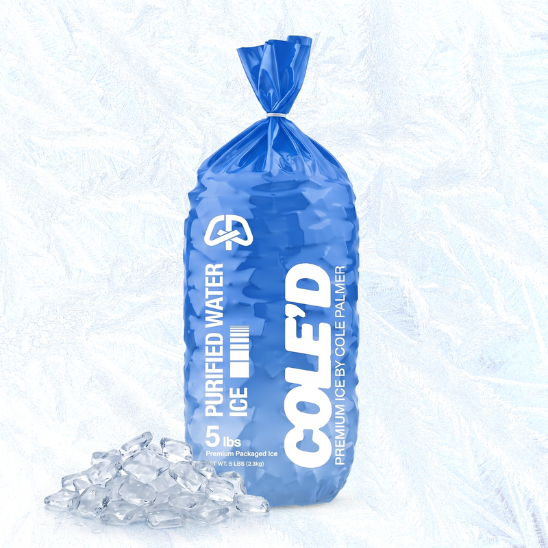 Traditional Ice Cubes 5lb Bag, COLE'D 