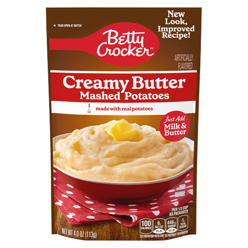 Betty Crocker Creamy Butter Mashed Potatoes 4oz
