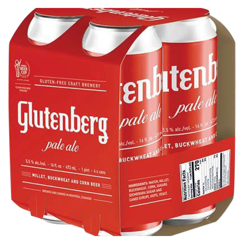 Glutenberg American Pale Ale Gluten Free 4pk 16oz Can