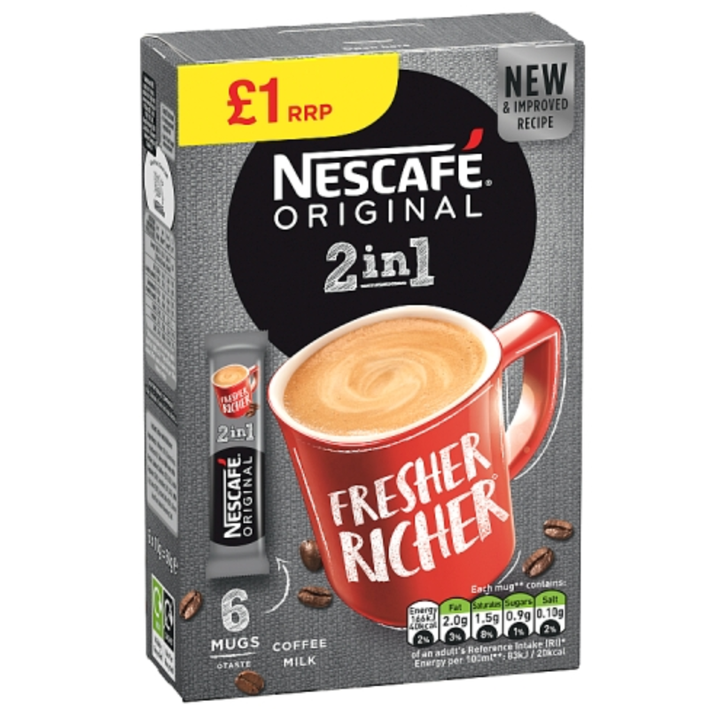 Nescafe Original 2in1, 6pcs