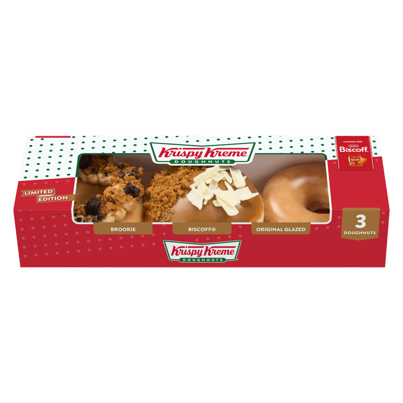 Krispy Kreme Limited Edition - Blissfully Biscoff, 3pcs