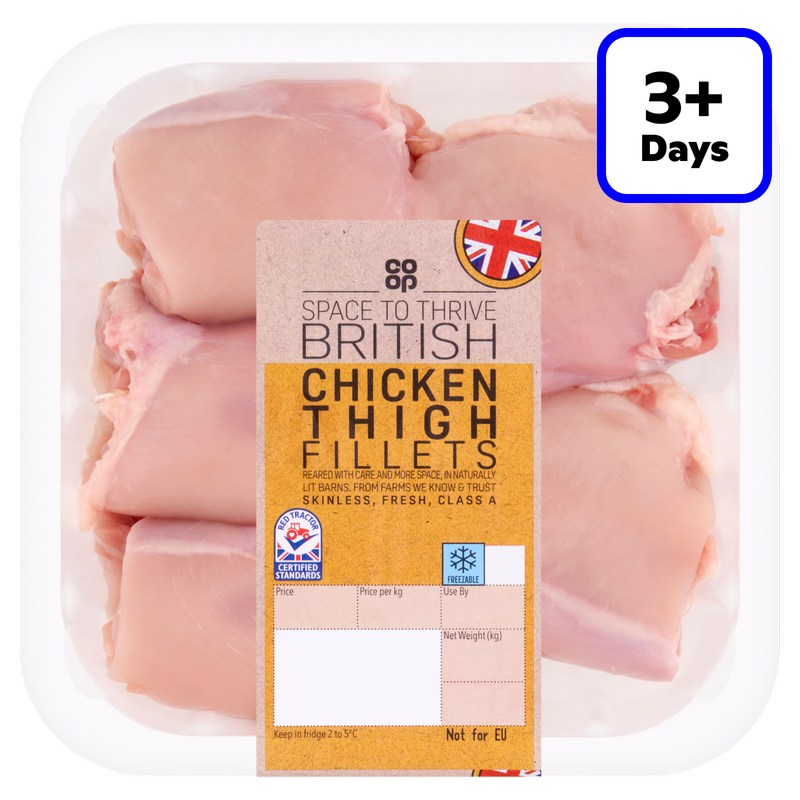 Co-op British Chicken Thigh Fillets, 500g