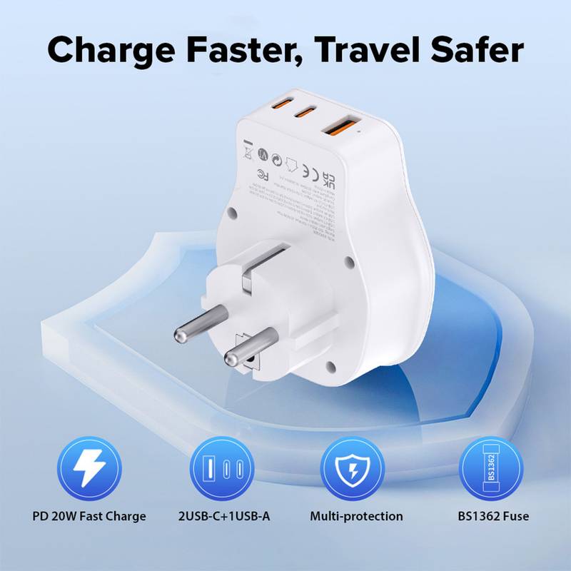 Maplin Worldwide Travel Adaptor, 1pcs